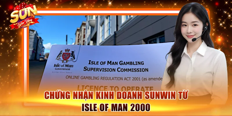 Chứng nhận kinh doanh Sunwin từ Isle Of Man 2000
